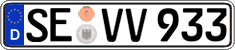 German license plate, Regular plates