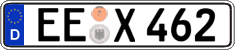 German license plate, Regular plates