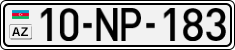 License plate of Azerbaijan, Cars