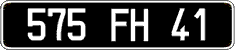 French license plate, FNI