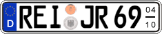German license plate, Seasonal plates