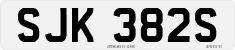 License plate of the United Kingdom, 1963 year system