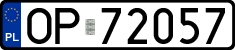 License plates of Poland, Regular car plates