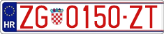 License plate of Croatia, Exceptional vehicles