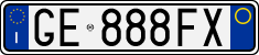 License plate of Italy, Cars (1994 year series)