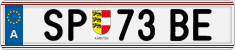 License plate of Austria, Regular plates