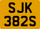 License plate of the United Kingdom, 1963 year system