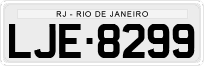 License plate of Brazil, Private owners (1990)