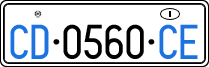 License plate of Italy, Diplomatic
