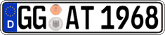 German license plate, Regular plates