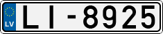 License plate of Latvia, Regular car plates