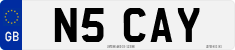 License plate of the United Kingdom, 1983 year system