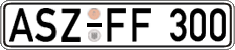German license plate, Regular plates