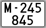 License plates of Spain, 1900 year series