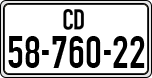 License plate of Israel, Diplomatic