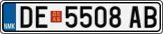 License plate of North Macedonia, Regular plates (2012)