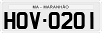 License plate of Brazil, Private owners (1990)