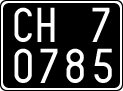 License plate of Italy, Cars (1927 year series)
