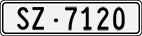 License plate of Switzerland, Cars
