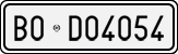 License plate of Italy, Cars (1927 year series)