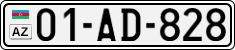 License plate of Azerbaijan, Cars