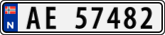 License plate of Norway, Cars