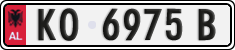 License plate of Albania, Cars (1993)