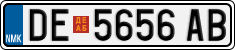 License plate of North Macedonia, Regular plates (2012)