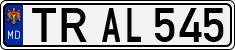 License plate of Moldova, Cars (1992)