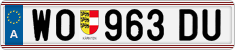 License plate of Austria, Regular plates