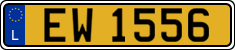 License plate of Luxembourg, 2003 year system