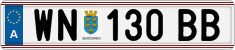 License plate of Austria, Regular plates