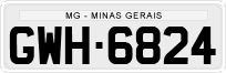 License plate of Brazil, Private owners (1990)