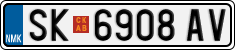 License plate of North Macedonia, Regular plates (2012)