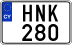 License plate of Cyprus, Regular plates