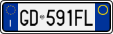 License plate of Italy, Cars (1994 year series)