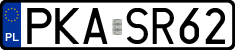 License plates of Poland, Regular car plates