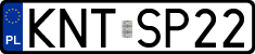 License plates of Poland, Regular car plates