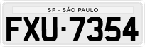 License plate of Brazil, Private owners (1990)