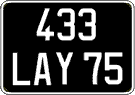 French license plate, FNI