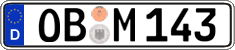 German license plate, Regular plates