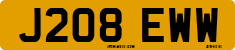 License plate of the United Kingdom, 1983 year system