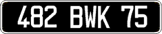 French license plate, FNI