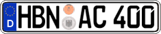 German license plate, Regular plates