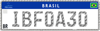 License plate of Brazil, Oldtimers (Mercosul)