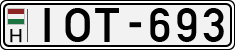license plates of Hungary, Cars (1990)