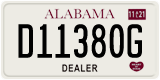 Alabama, Dealer (D12345X)