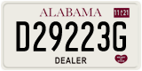 Alabama, Dealer (D12345X)