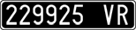 License plate of Italy, Cars (1927 year series)
