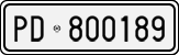 License plate of Italy, Cars (1927 year series)